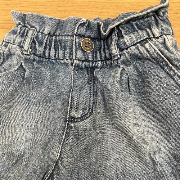 Gap Toddler Girls Denim Paperbag Waist Shorts Size 3 Years - Picture 2 of 7